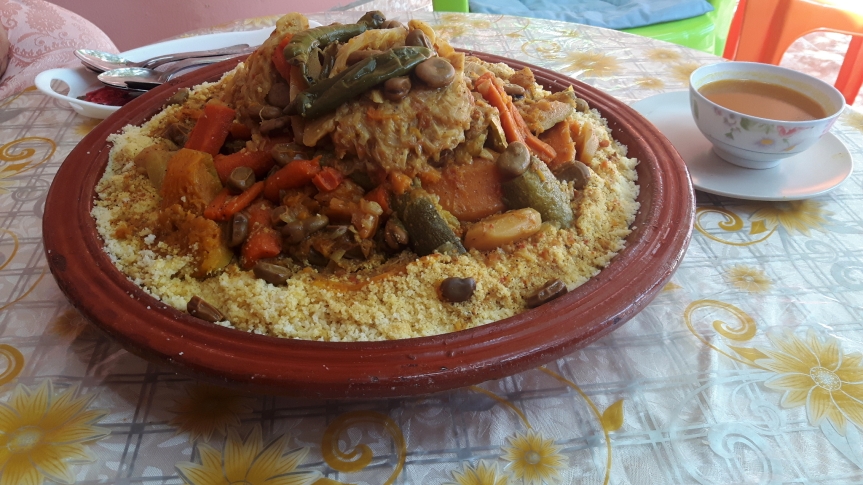 giant plate of couscous