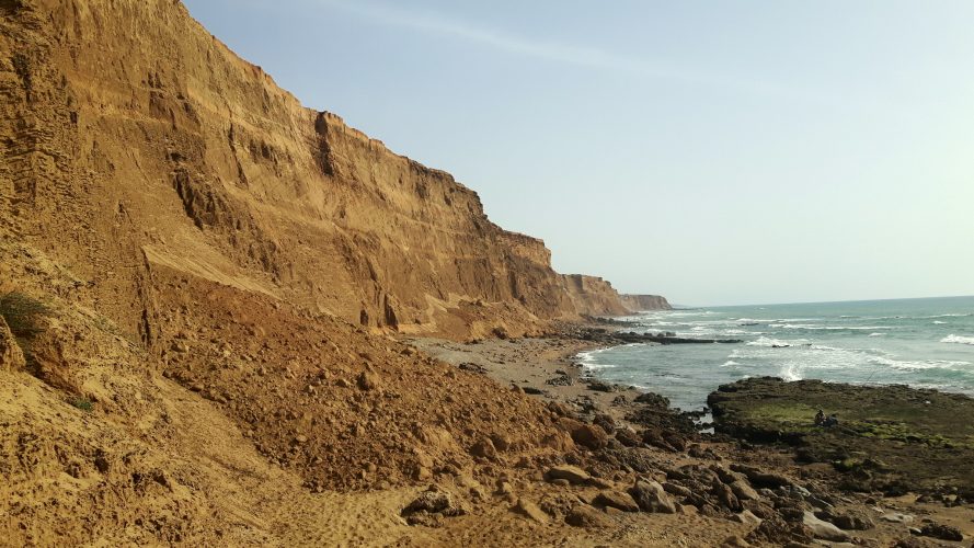 cliffs along atlantic seaside